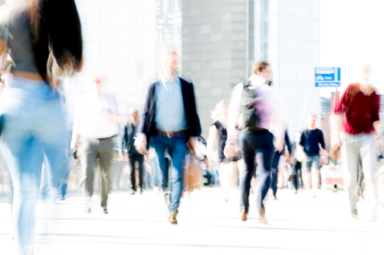 Commuters, city workers, employees