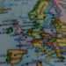 Map of Europe and Britain, pay