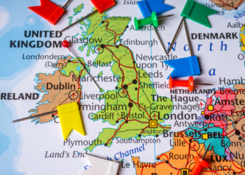 UK map, pay