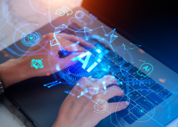 Woman using AI, AI analysis, AI and HR, technology, benefits